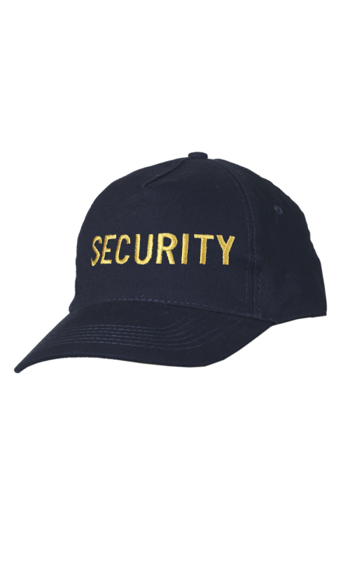 Бейсболка с вышивкой SECURITY х/б синий