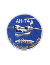 Шеврон АН-74 ЮБИЛЕЙНЫЙ 90 ЛЕТ ГА круглый 10 см синий