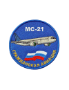 Шеврон МС-21 круглый 10 см синий
