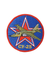 Шеврон СУ-25 круглый 10 см синий