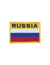 Шеврон ФЛАГ RUSSIA 8х6 кордура желтый