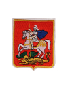 0172 Шеврон ГЕРБ МОСКОВСКОЙ ОБЛАСТИ 6,5 х 8 см красный