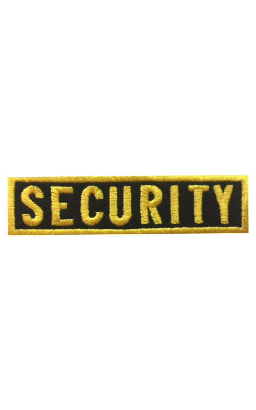 Шеврон нагрудный SECURITY 10,7х2,8 см кордура черный