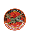 Шеврон БОМБАРДИРОВЩИК БОСТОН круглый 10 см красный