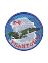 Шеврон F-4 ФАНТОМ II круглый 9 см синий