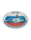 Шеврон КА-226  овал 12 х 9,1 см кордура серый