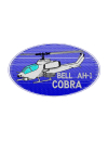 Шеврон COBRA овал 12,5х7 см синий